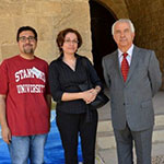 With the artist Hassan Jouni and Mrs. Zeina Fouad Jawhar